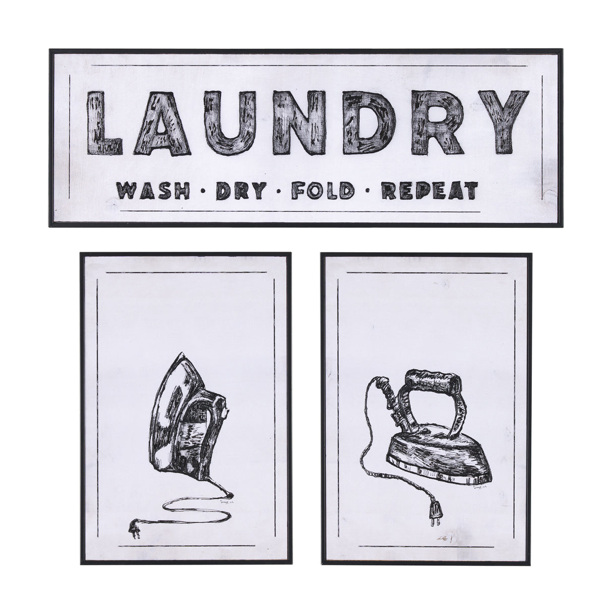 Vintage Iron I by Mercana Studio a Hand Embellished Textured Framed Art Print from Mercana - Luna Furniture