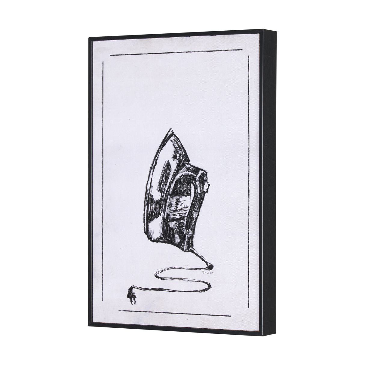Vintage Iron I by Mercana Studio a Hand Embellished Textured Framed Art Print from Mercana - Luna Furniture