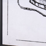 Vintage Iron I by Mercana Studio a Hand Embellished Textured Framed Art Print from Mercana - Luna Furniture