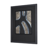 Contrasting Paths I by Studio M a handmade Original Framed 3D Textured Artwork under Glass from Mercana - Luna Furniture
