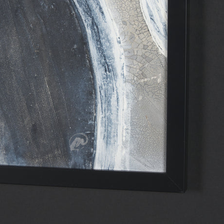 Contrasting Paths II by Studio M a handmade Original Framed 3D Textured Artwork under Glass from Mercana - Luna Furniture