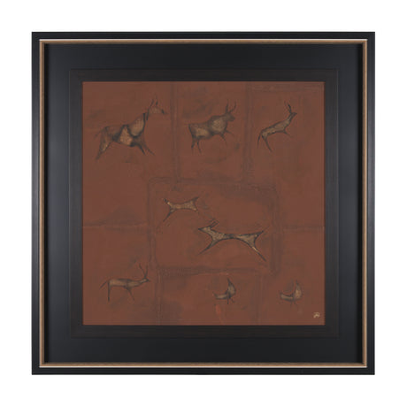 Stone Age II by Studio M a handmade Original Framed Artwork under Glass from Mercana - Luna Furniture