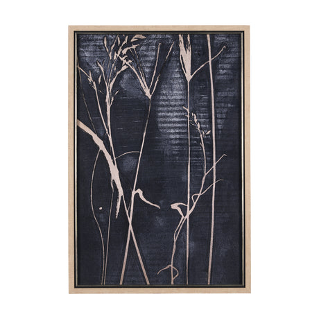 Herbes Hautes Indigo I by Mercana Studio a Hand Embellished Textured Framed Art Print from Mercana - Luna Furniture