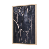 Herbes Hautes Indigo I by Mercana Studio a Hand Embellished Textured Framed Art Print from Mercana - Luna Furniture