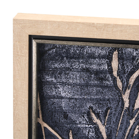 Herbes Hautes Indigo II by Mercana Studio a Hand Embellished Textured Framed Art Print from Mercana - Luna Furniture