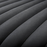 Ricciardo Black Leather Wrapped Three Seater Sofa 82.5L x 38.5W x 26.5H from Mercana - Luna Furniture
