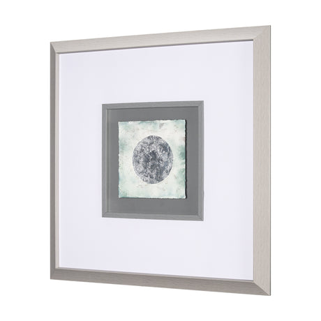 Platinum Moona by Studio M a handmade Original Framed Artwork under Glass from Mercana - Luna Furniture