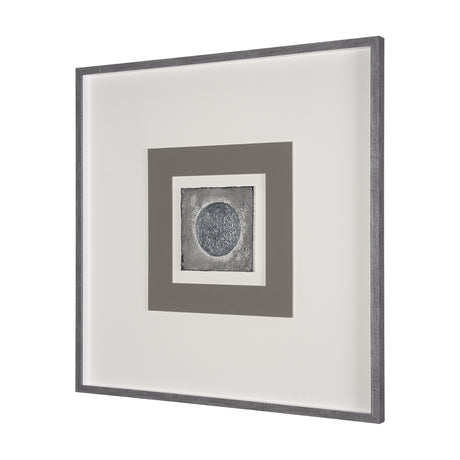 White Moon by Studio M a handmade Original Framed Artwork under Glass from Mercana - Luna Furniture