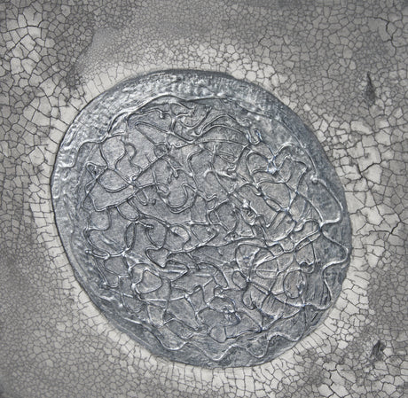 White Moon by Studio M a handmade Original Framed Artwork under Glass from Mercana - Luna Furniture