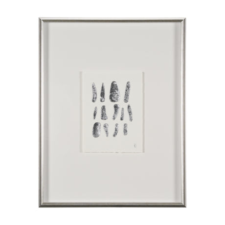 Silver Pebbles by Studio M a handmade Original Framed Artwork under Glass from Mercana - Luna Furniture
