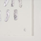 Silver Pebbles by Studio M a handmade Original Framed Artwork under Glass from Mercana - Luna Furniture