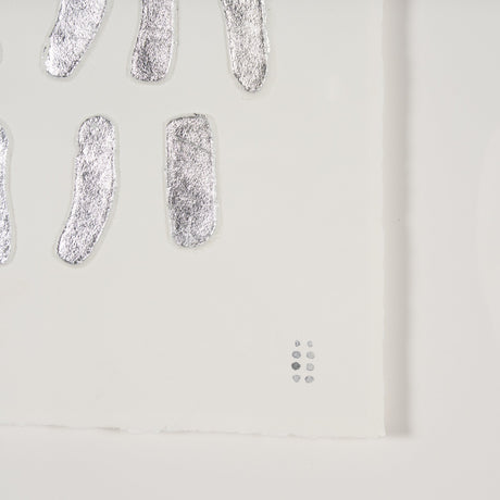 Silver Pebbles by Studio M a handmade Original Framed Artwork under Glass from Mercana - Luna Furniture