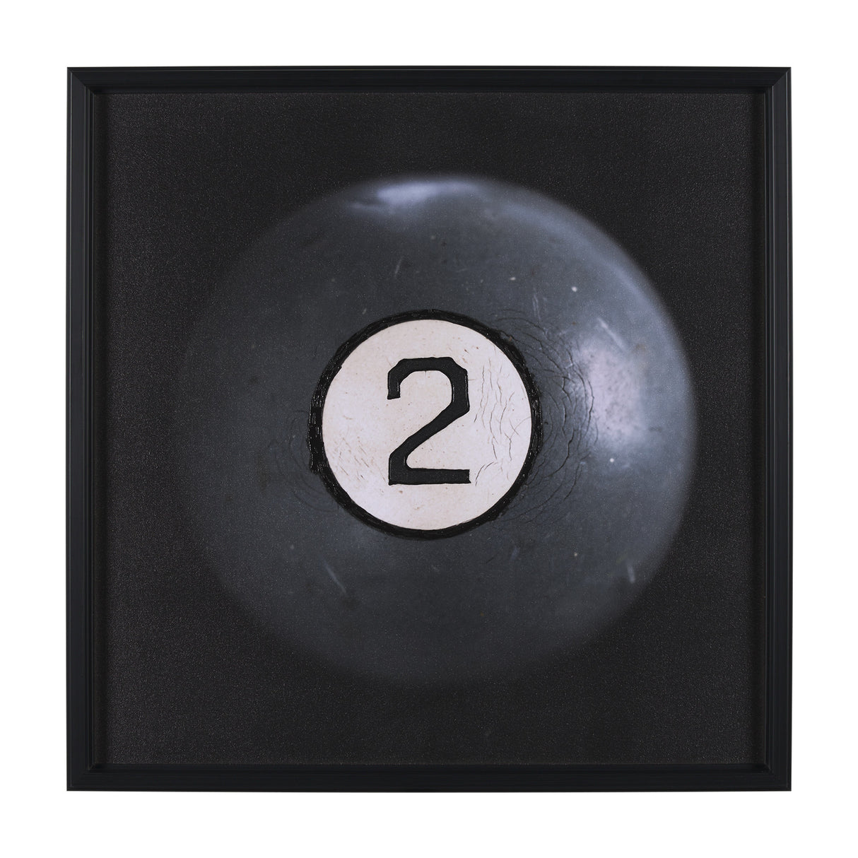 Billiard III 2 Ball by Chris Dunker a Hand Embelished Textured Framed Art Decograph Print from Mercana - Luna Furniture