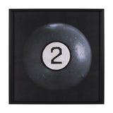 Billiard III 2 Ball by Chris Dunker a Hand Embelished Textured Framed Art Decograph Print from Mercana - Luna Furniture