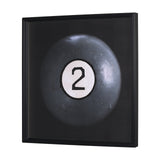 Billiard III 2 Ball by Chris Dunker a Hand Embelished Textured Framed Art Decograph Print from Mercana - Luna Furniture