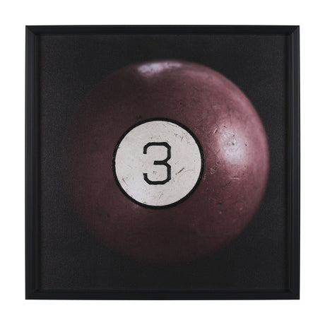 Billiard IV 3 Ball by Chris Dunker a Hand Embelished Textured Framed Art Decograph Print from Mercana - Luna Furniture