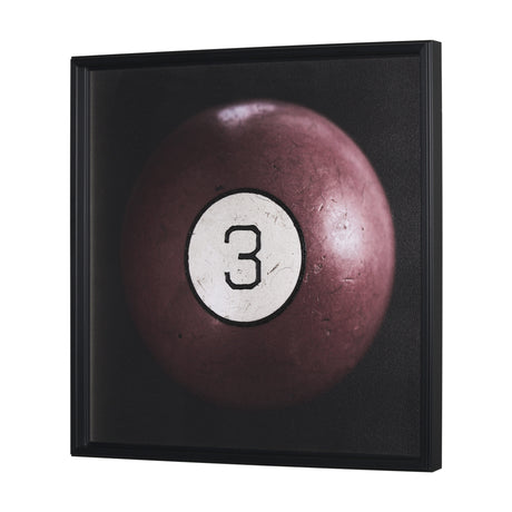 Billiard IV 3 Ball by Chris Dunker a Hand Embelished Textured Framed Art Decograph Print from Mercana - Luna Furniture