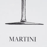 Vintage Cocktails-Martini by Gwen Aspell Hand Embellished Framed Art Print Matted under Glass from Mercana - Luna Furniture