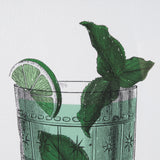 Vintage Cocktails-Mojito by Gwen Aspell Hand Embelished Textured Framed Art Print Matted under Glass from Mercana - Luna Furniture