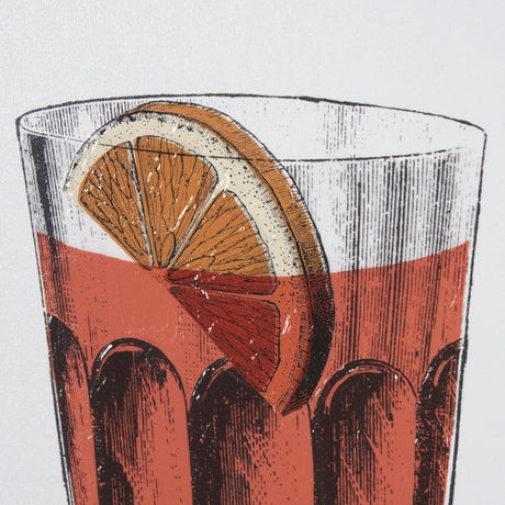 Vintage Cocktails-Old Fashion by Gwen Aspell Hand Embellished Framed Art Print Matted under Glass from Mercana - Luna Furniture