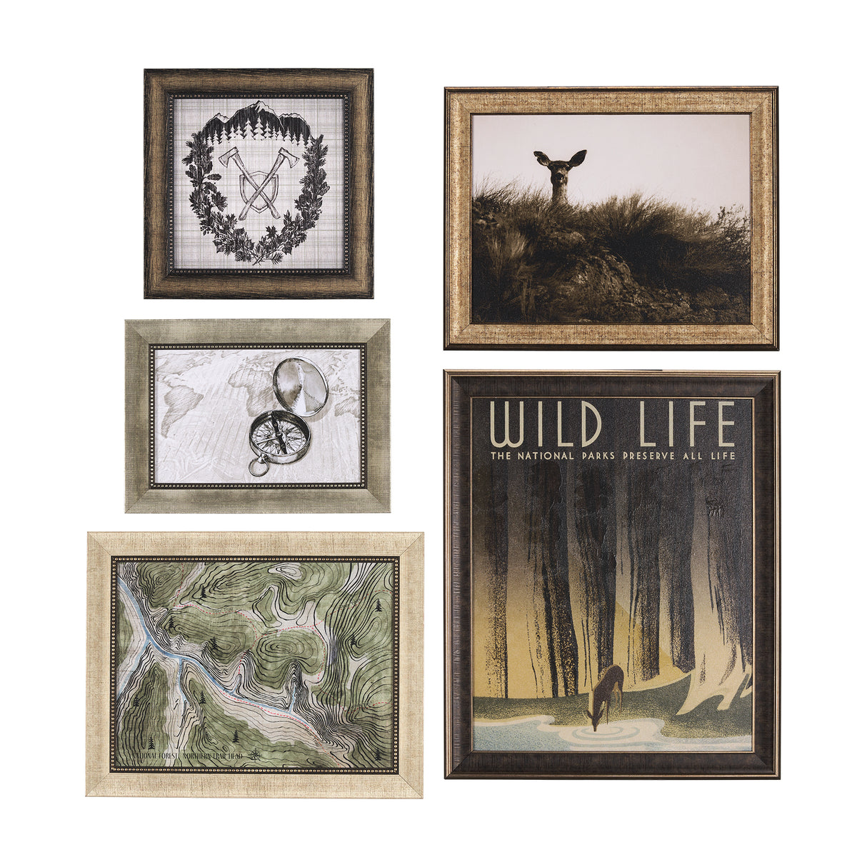 Adventure Map by Chad Mackay a Hand Embelished Textured Framed Art Print from Mercana - Luna Furniture