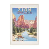 National Park - Zion by Mark Chandon a Framed Art Print Matted under Glass from Mercana - Luna Furniture