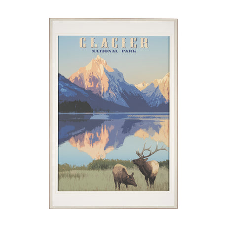 National Park - Glacier by Mark Chandon a Framed Art Print Matted under Glass from Mercana - Luna Furniture