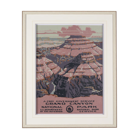 Grand Canyon National Park by The Vinatage Collection a Framed Art Print Matted under Glass from Mercana - Luna Furniture