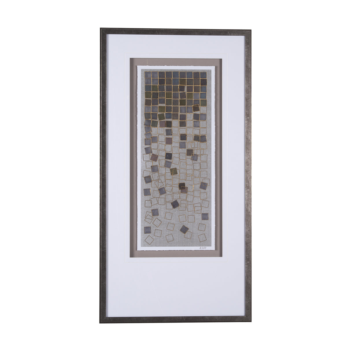 Broken Puzzle I by Mercana Studio a Hand Embellished Textured Framed Art Print Matted under Glass from Mercana - Luna Furniture
