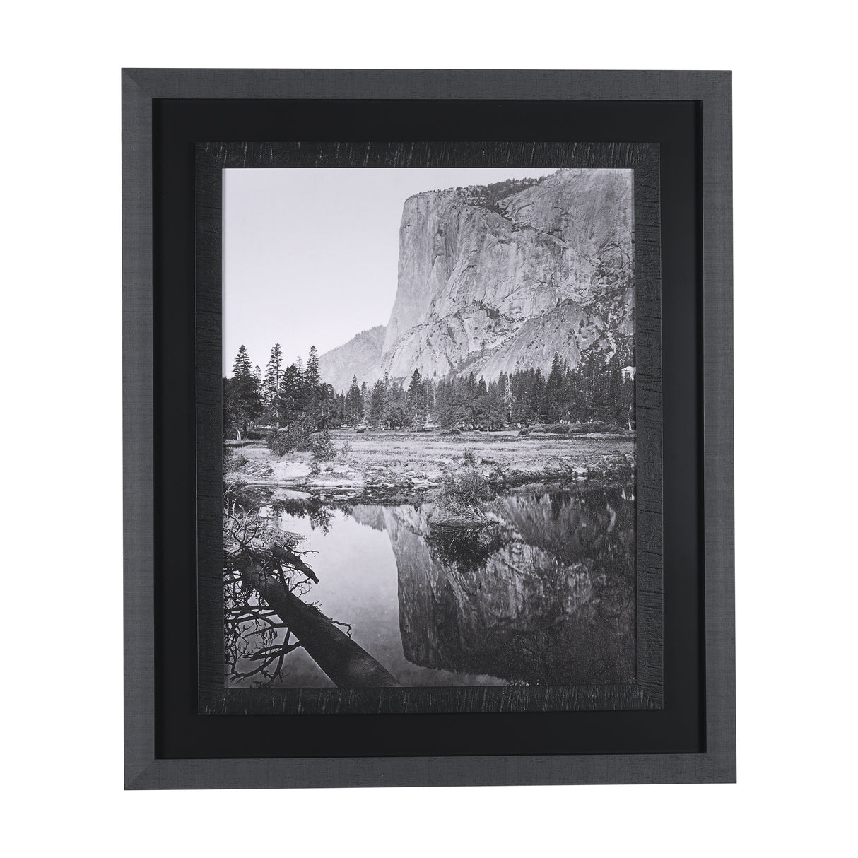Mirror View by Carleton E Watkins a Hand Embellished Textured Framed Photo Art Print from Mercana - Luna Furniture