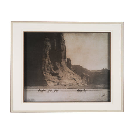 Canyon de Chelly by Edward Sheriff Curtis Hand Embelished Framed Photo Art Print Matted under Glass from Mercana - Luna Furniture