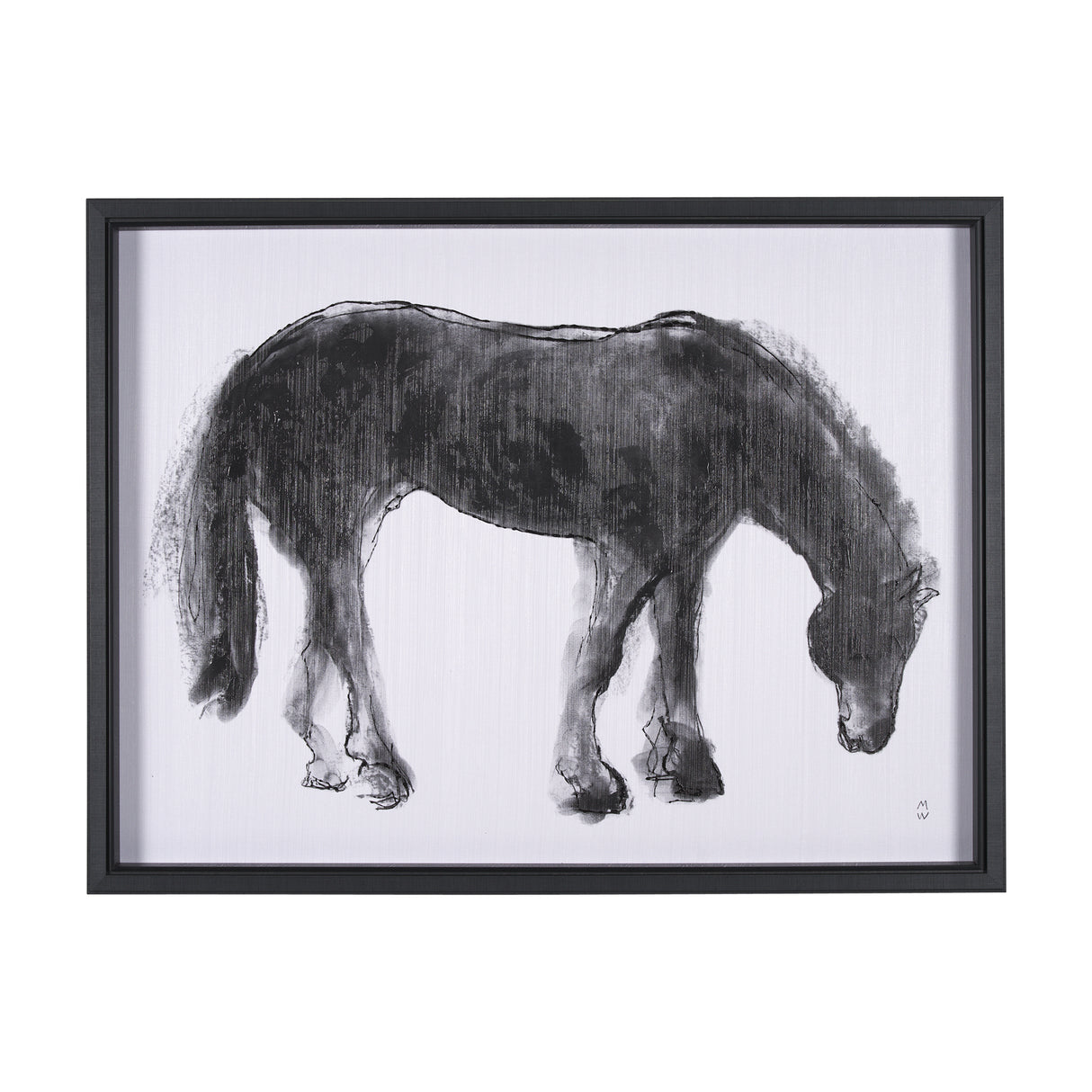 Equine Sketch 3 by Manny Woodart a Hand Embellished Textured Framed Art Print from Mercana - Luna Furniture