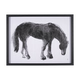 Equine Sketch 3 by Manny Woodart a Hand Embellished Textured Framed Art Print from Mercana - Luna Furniture