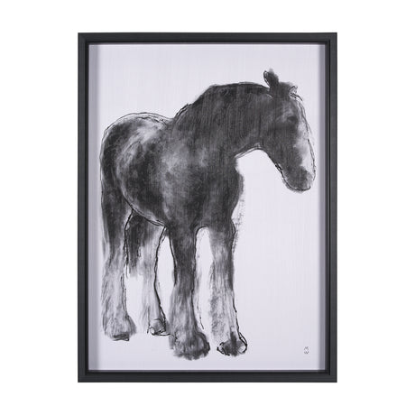 Equine Sketch 5 by Manny Woodart a Hand Embellished Textured Framed Art Print from Mercana - Luna Furniture