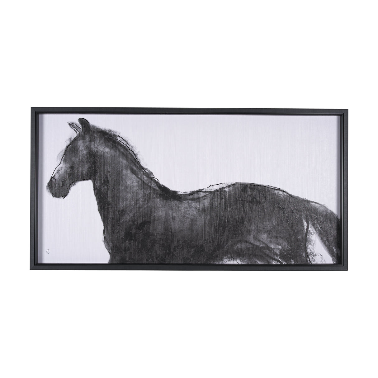 Equine Sketch 9 by Manny Woodart a Hand Embellished Textured Framed Art Print from Mercana - Luna Furniture