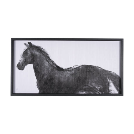 Equine Sketch 9 by Manny Woodart a Hand Embellished Textured Framed Art Print from Mercana - Luna Furniture
