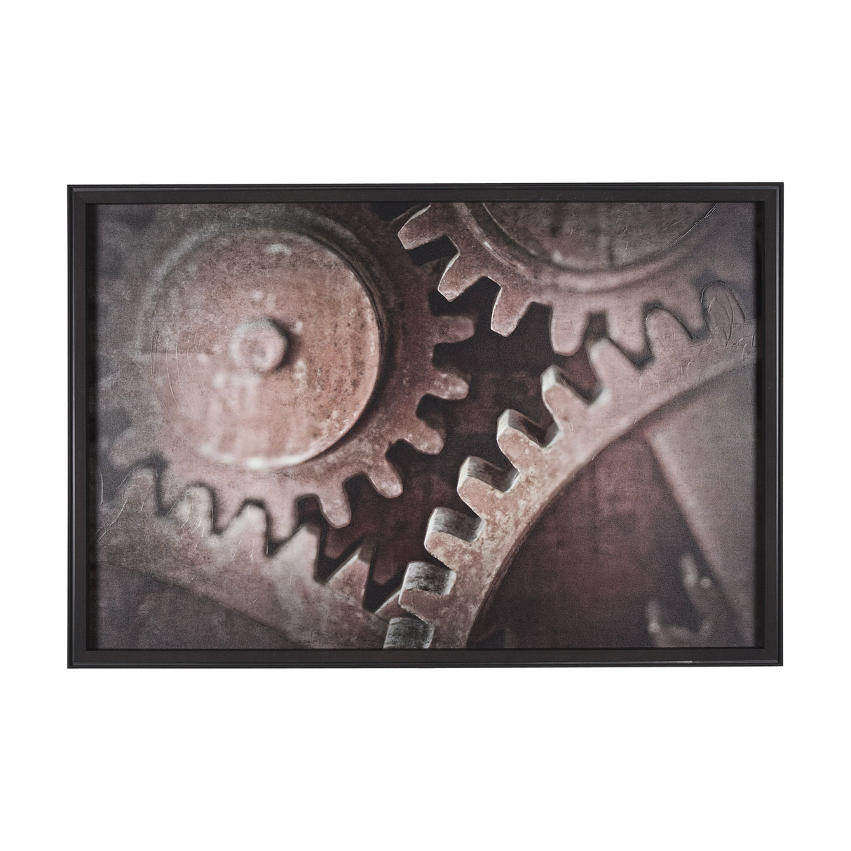 Industrial Collect - Cog by Michael Banks a Hand Embellished Textured Framed Photo Art Print from Mercana - Luna Furniture