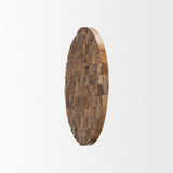 Into the Abyss II Light Brown Wood 24" Wall Decor from Mercana - Luna Furniture
