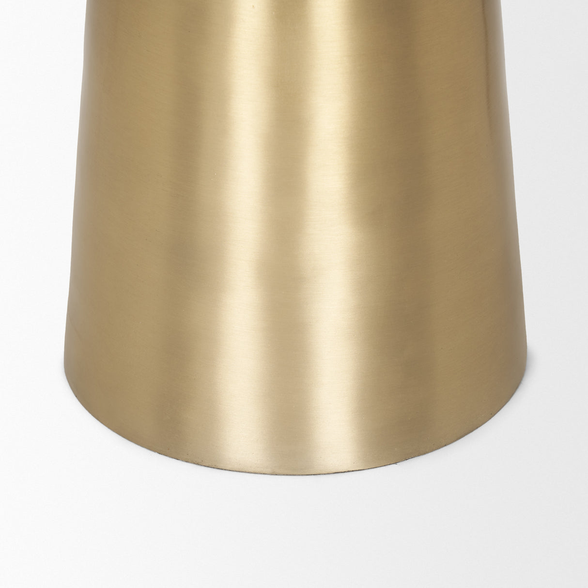 Roland Satin Brass Cast Aluminum Metal Accent Table from Mercana - Luna Furniture