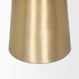 Roland Satin Brass Cast Aluminum Metal Accent Table from Mercana - Luna Furniture