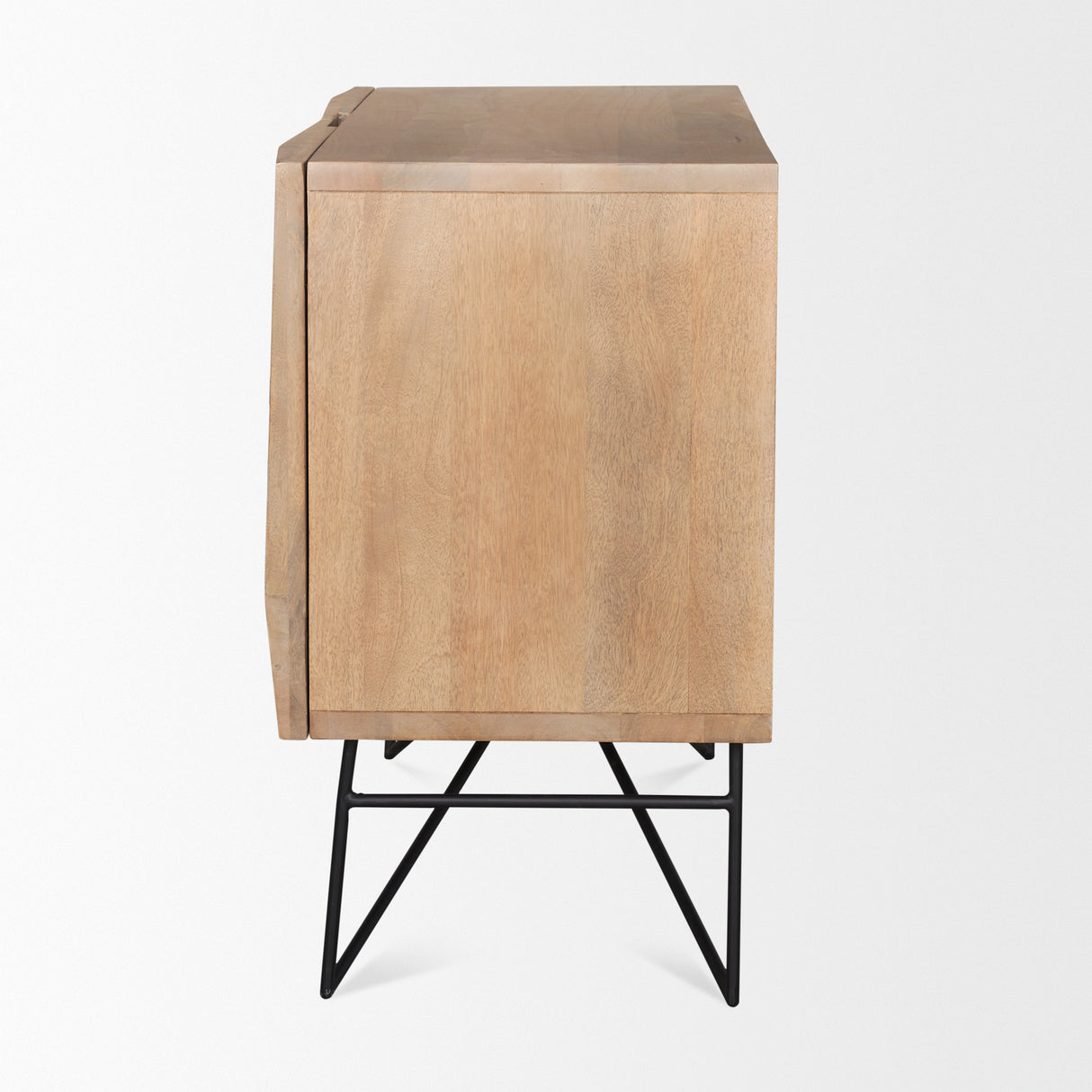 Darwin Light Brown Wooden 2 Door w/ 2 Shelves Accent Cabinet from Mercana - Luna Furniture