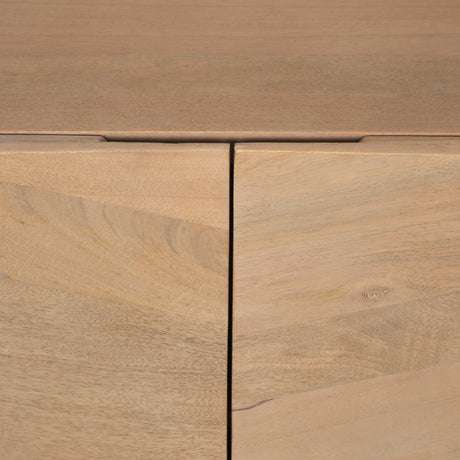 Darwin Light Brown Wooden 2 Door w/ 2 Shelves Accent Cabinet from Mercana - Luna Furniture