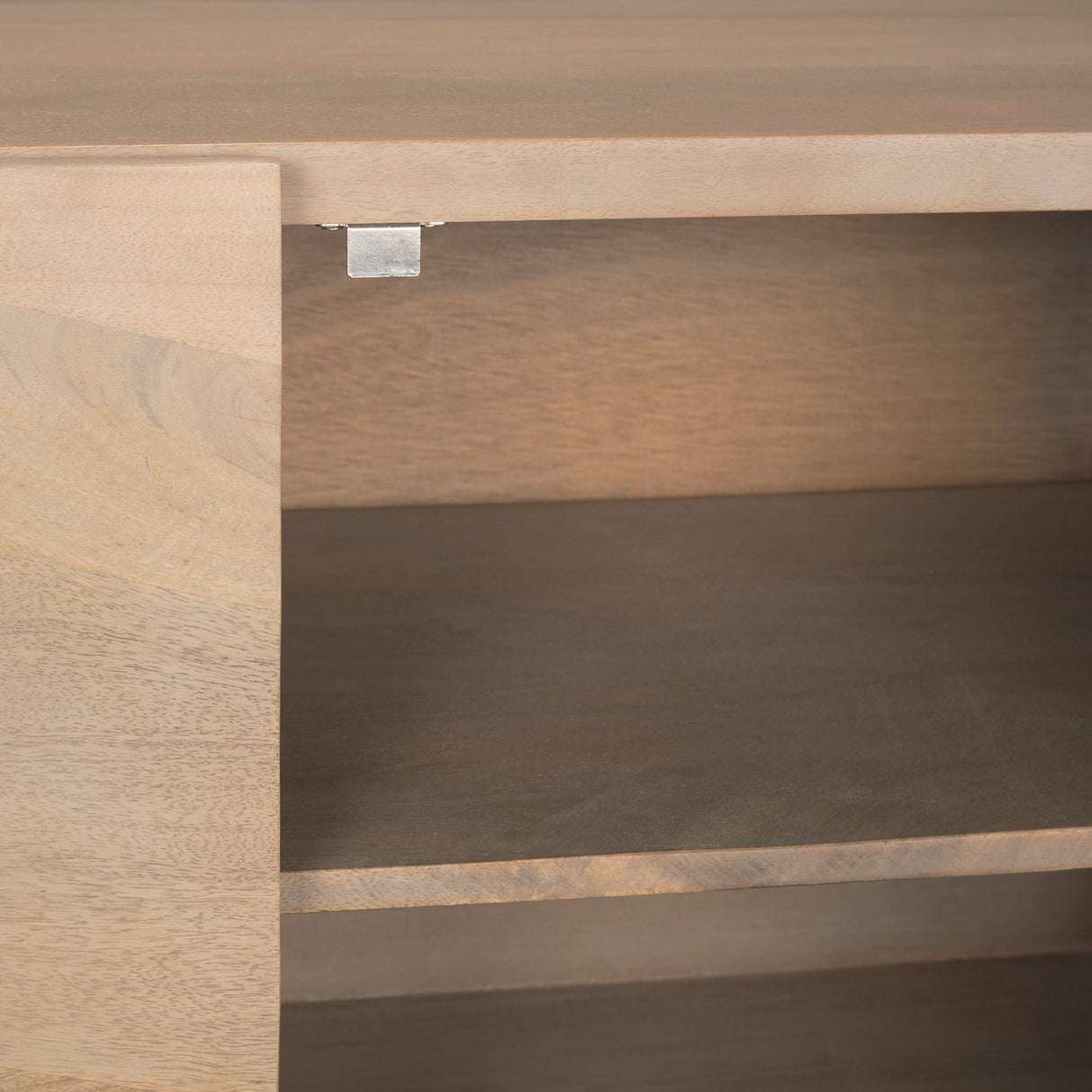 Darwin Light Brown Wooden 2 Door w/ 2 Shelves Accent Cabinet from Mercana - Luna Furniture