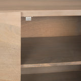 Darwin Light Brown Wooden 2 Door w/ 2 Shelves Accent Cabinet from Mercana - Luna Furniture