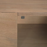 Darwin Light Brown Wooden 4 Door w/ 2 Shelves Sideboard from Mercana - Luna Furniture