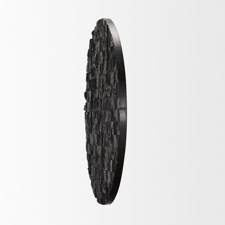 Into the Abyss I Dark Brown Wood 32" Wall Decor from Mercana - Luna Furniture