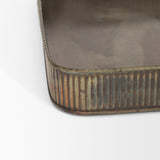 Varun Square Antiqued Brass Metal Tray (Set of 2) from Mercana - Luna Furniture