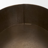 Josephine Round Antique Gold Metal Box (Set of 2) from Mercana - Luna Furniture