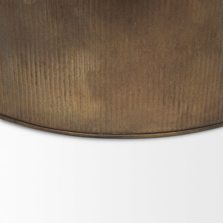 Josephine Round Antique Gold Metal Box (Set of 2) from Mercana - Luna Furniture