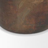 Daya Tall Antiqued Gold Metal Vase from Mercana - Luna Furniture